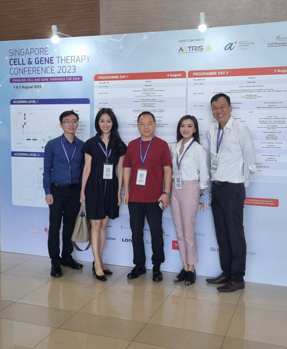 Excited to be part of the Singapore Cell and Gene Therapy Conference 2023!