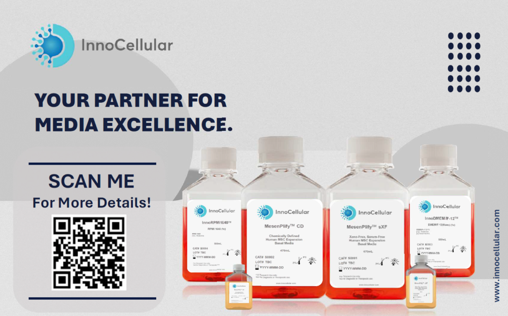 [Press Release] InnoCellular Empowers Next-Generation Cell Therapy with Customizable Cell Culture Media Formulation Platform - InnoCellular