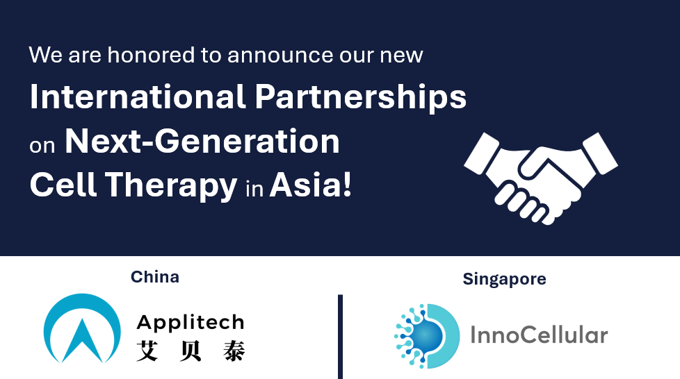 [Press Release] International Partnerships of InnoCellular and Applitech to Accelerate Next-Generation Cell Therapy Advancements in Asia
